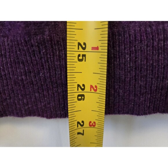 Club Room Sweater Mens L Cashmere Purple Luxury Preppy Academia Casual Grandpa - Picture 8 of 8